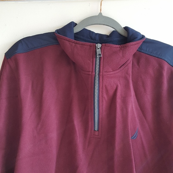 Nautica Pullover Zip up Sweatshirt - Picture 4 of 6